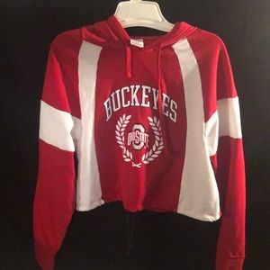 Ohio State Buckeyes Crop Hoodie